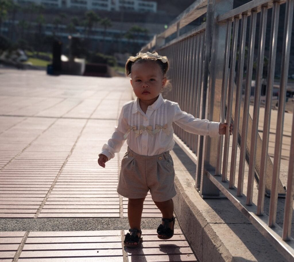During a family photoshoot in Amadores