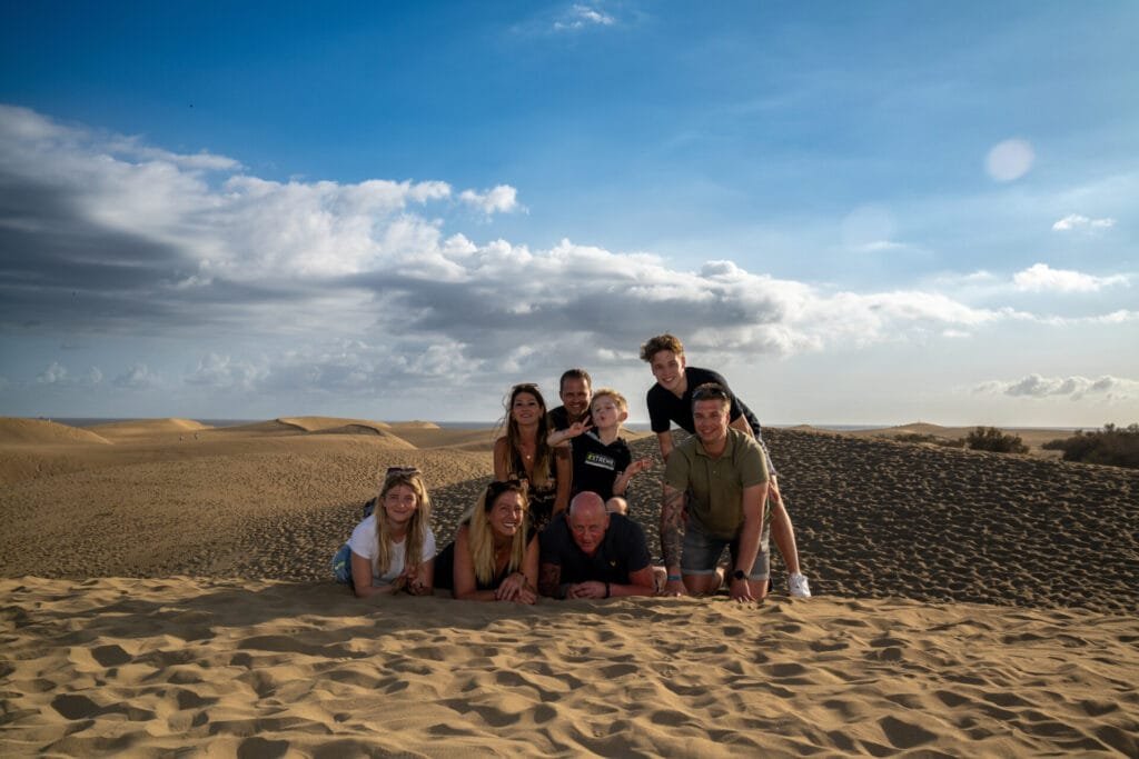Photo session of a family