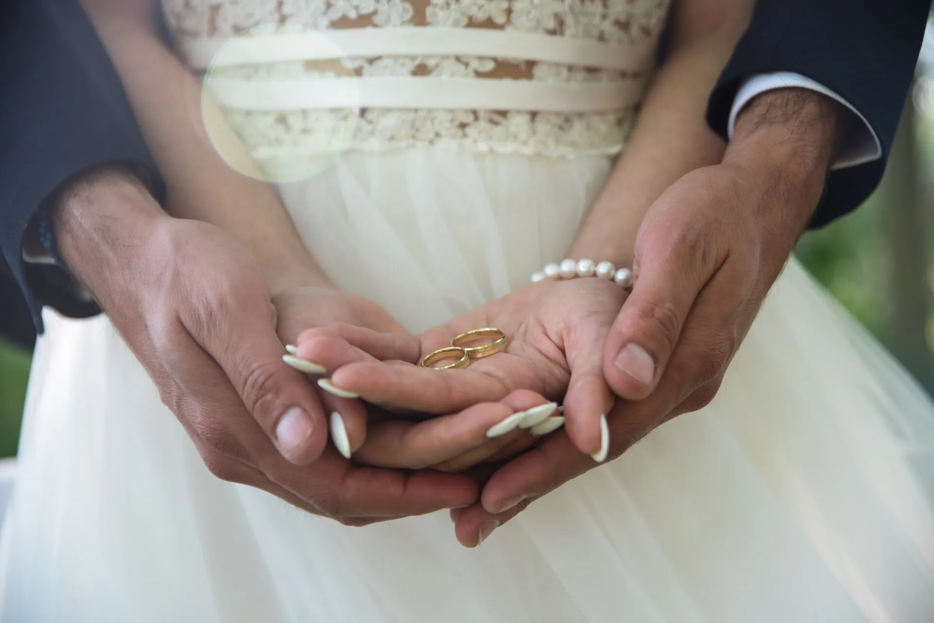 Wedding rings Gran Canaria bride groom