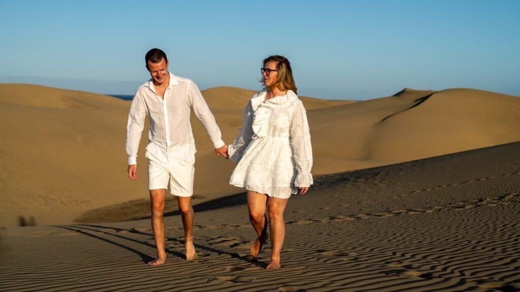 Couple photoshoot Maspalomas Dunes