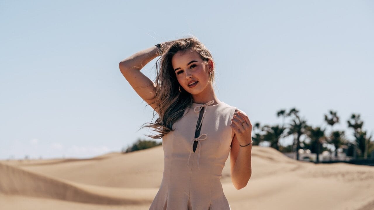 Woman portrait at dunes