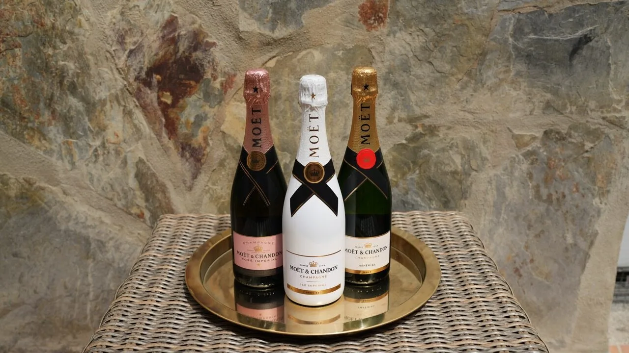 Moet Chandon champagne bottles luxury picnic Gran Canaria