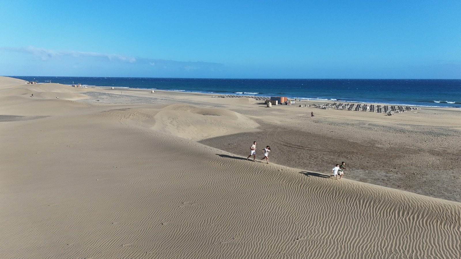 Aerial drone photoshoot Maspalomas Gran Canaria coastline