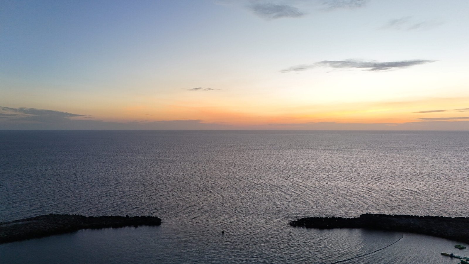 Aerial drone view of Playa de Amadores bay, Gran Canaria