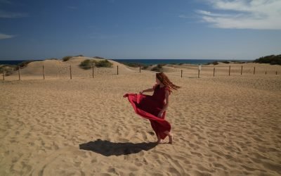 Young girl at a photoshoot